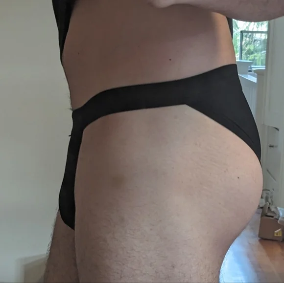 Men's Black Brief Hip High Cut Small - Picture 2 of 4